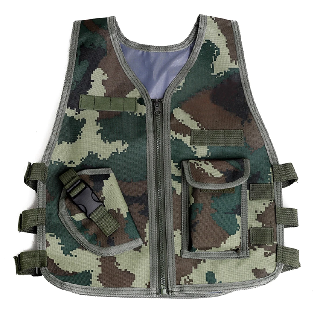 Outdoor Hunting Events - เสื้อกั๊กป้องกันเด็กระดับ3เสื้อเกราะยุทธวิธี CS สำหรับวัยรุ่นอุปกรณ์เสริมการล่าสัตว์การต่อสู้สำหรับ NERF กิจกรรมฤดูร้อน