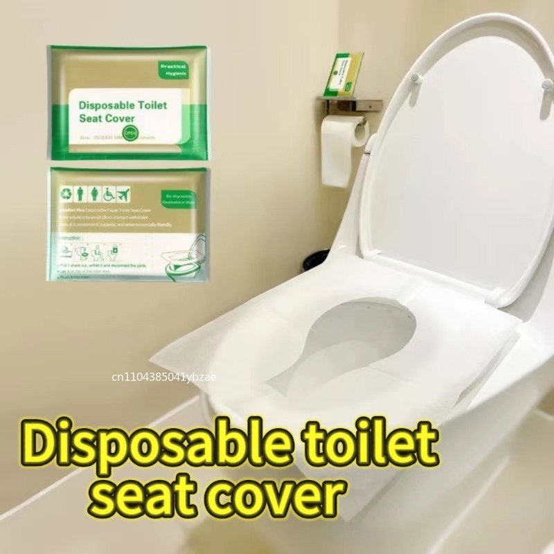 Outdoor Hunting Toilet - แผ่นรองนั่งชักโครกแบบใช้แล้วทิ้ง 10-120 ชิ้น พกพาสะดวกสำหรับการเดินทาง ตั้งแคมป์ โรงแรม