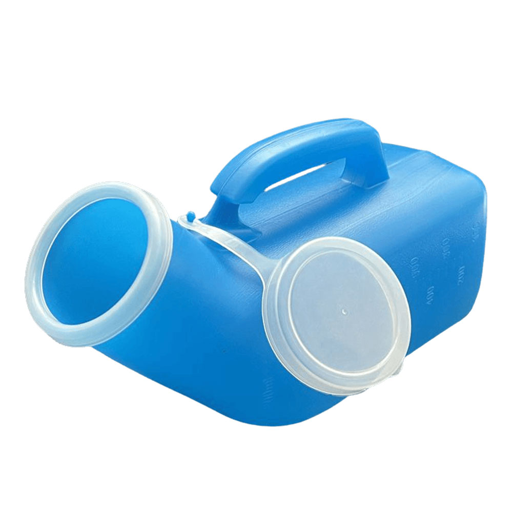 Outdoor Hunting Toilet - 1200ml โถปัสสาวะสําหรับชายรั่วไหล Pee คอนเทนเนอร์พลาสติกแบบพกพาปัสสาวะพร้อมฝาปิดสําหรับรถยนต์ผู้สูงอายุและไม่หยุดยั้ง