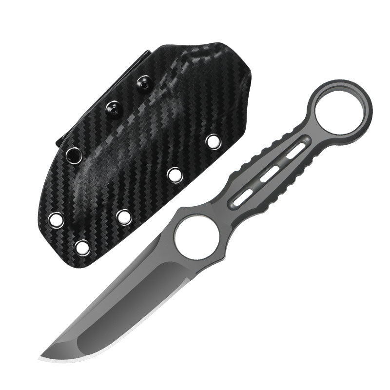 Outdoor Hunting Gifts - มีดพับ TRSKT ใบมีดหนา 5 มม. ทำจากเหล็ก