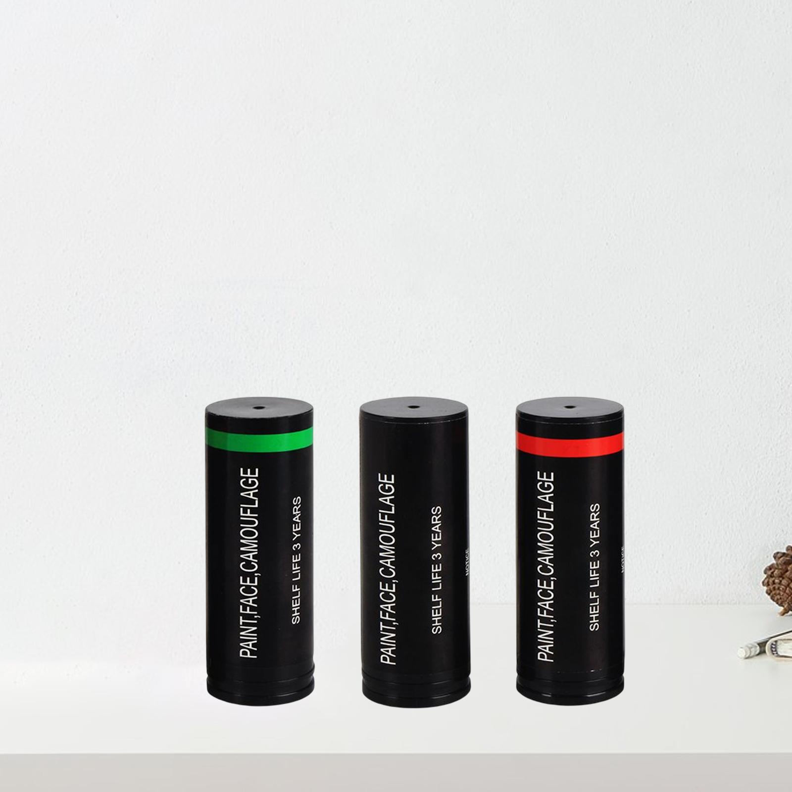 Camo Face Paint - ชุดสีเพ้นท์หน้าลายพราง 3 ชิ้น สำหรับงานศิลปะกลางแจ้งและการแสดงบทบาทสมมติ