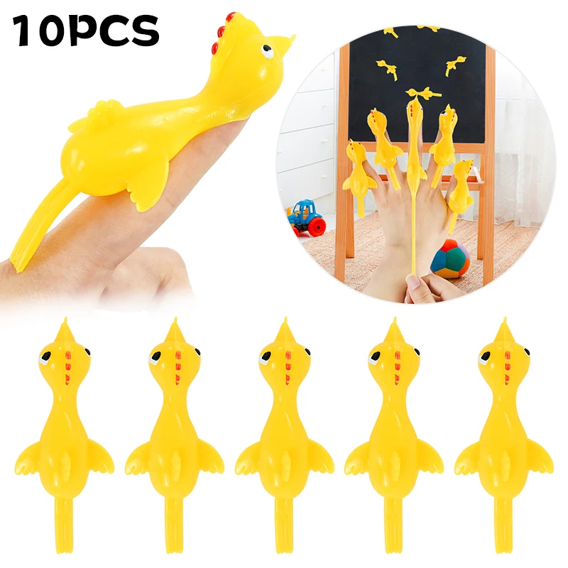 Outdoor Hunting Toys - 10PCS Catapult เปิดตัวตุรกี Slingshot Chick ยืดหยุ่น