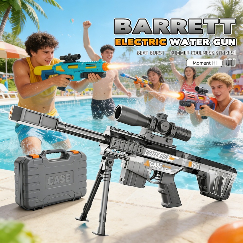 Outdoor Hunting Toys - ปืนฉีดน้ำอัตโนมัติไฟฟ้า ของเล่นปืนสไนเปอร์ สำหรับเล่นกลางแจ้ง ชายหาด ฤดูร้อน เกมยิงปืน