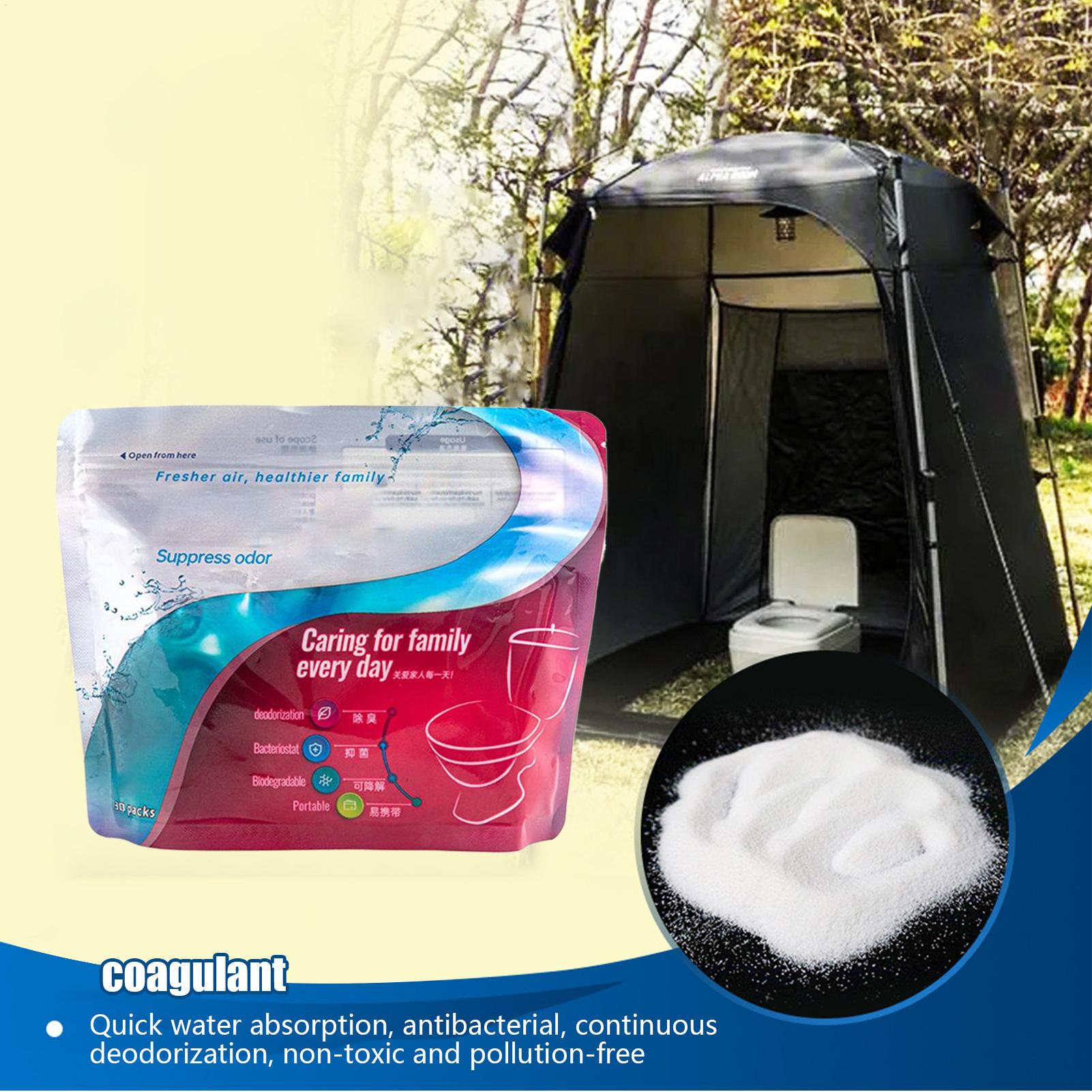 ผงดูดซับสำหรับห้องน้ำ 30 ชิ้น  - Outdoor Hunting Toilet บทวิจารณ์และราคา