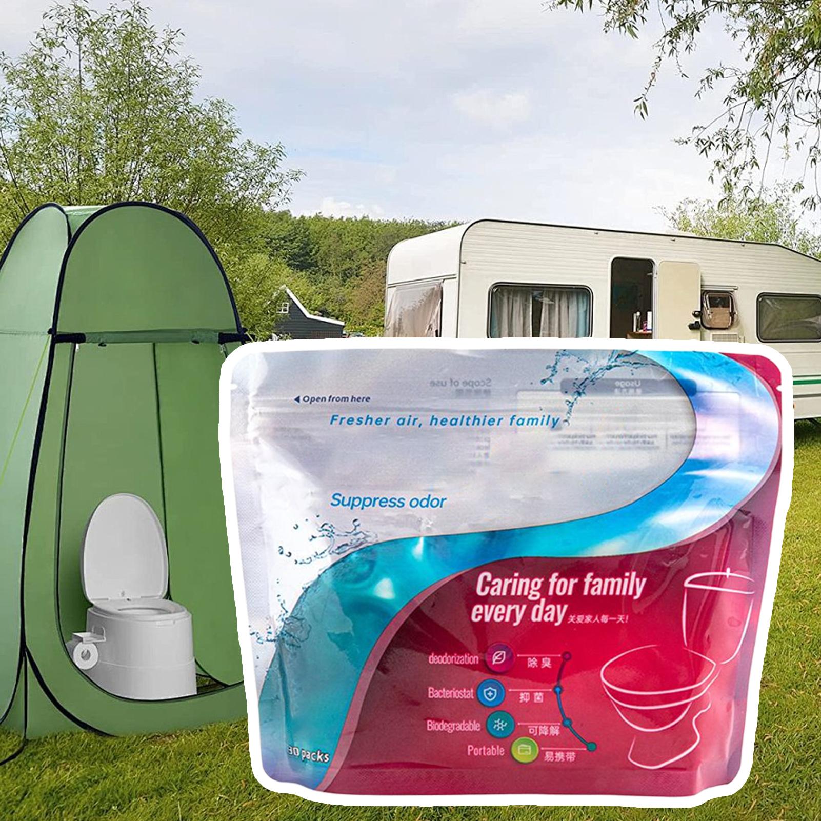 ผงดูดซับสำหรับห้องน้ำ 30 ชิ้น  - Outdoor Hunting Toilet บทวิจารณ์และราคา
