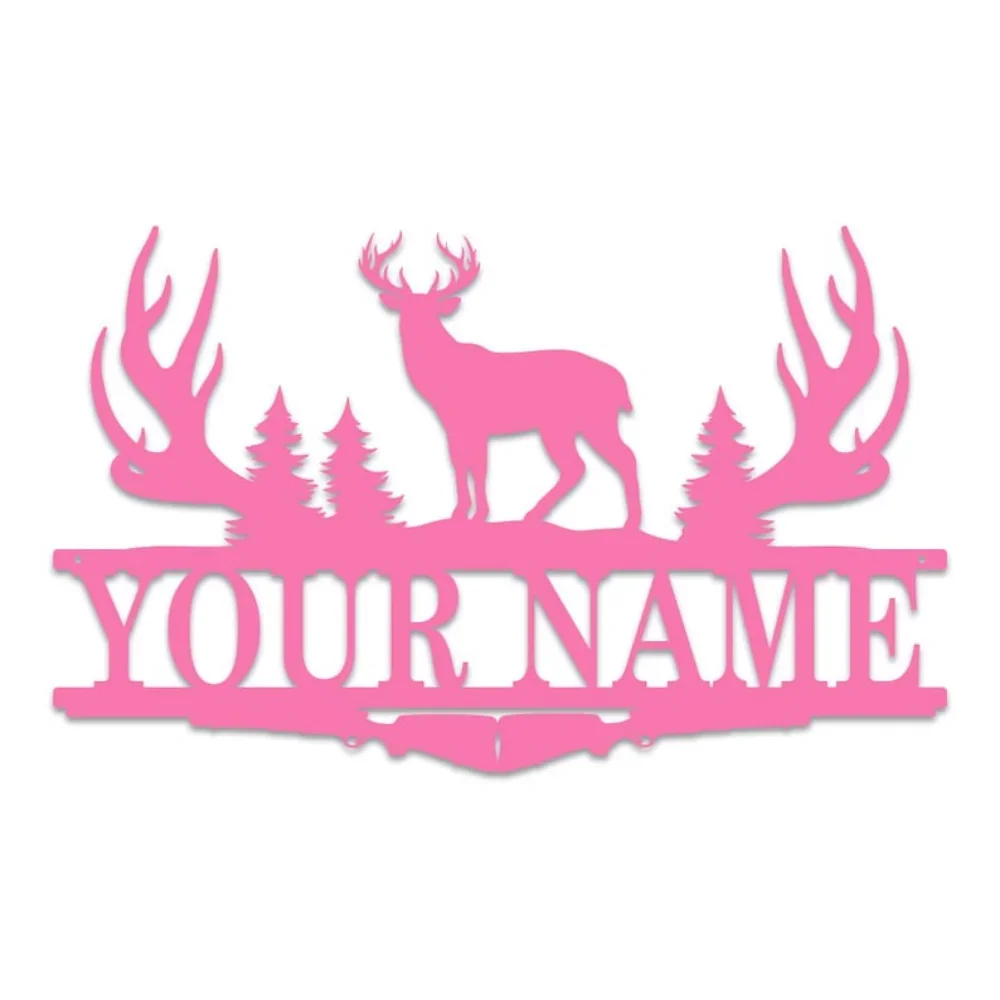 Buck Antler แยก Monogram ป้าย  - Outdoor Hunting Names บทวิจารณ์และราคา