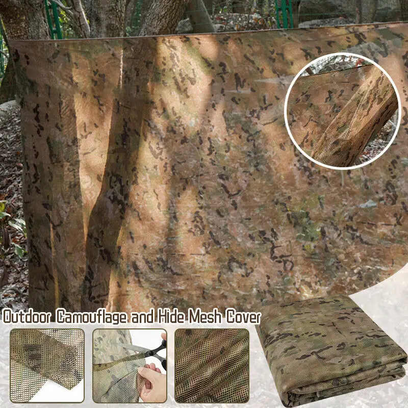ตาข่ายตาข่ายซ่อนลายพรางสำหรับต - Outdoor Hunting Fabric บทวิจารณ์และราคา