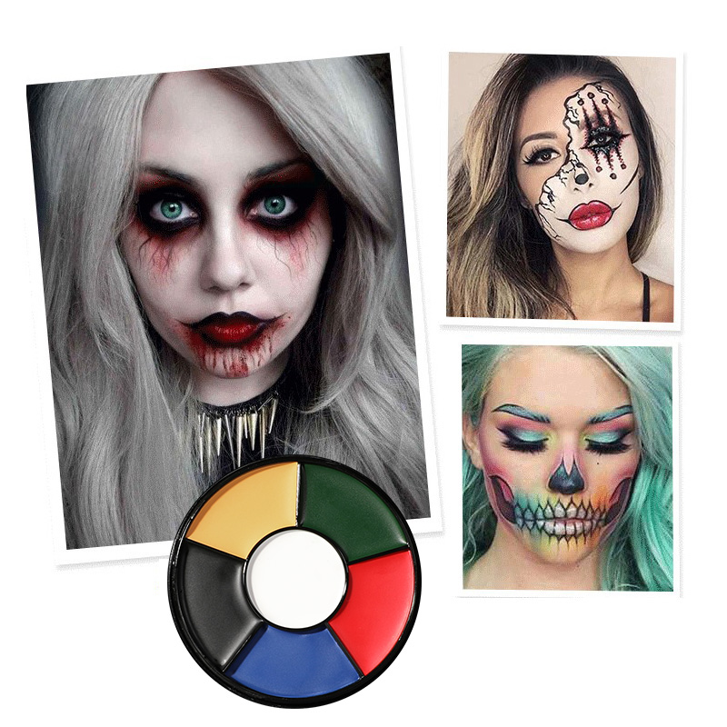 6 สีน้ํามัน Face Paint Palette - Camo Face Paint บทวิจารณ์และราคา