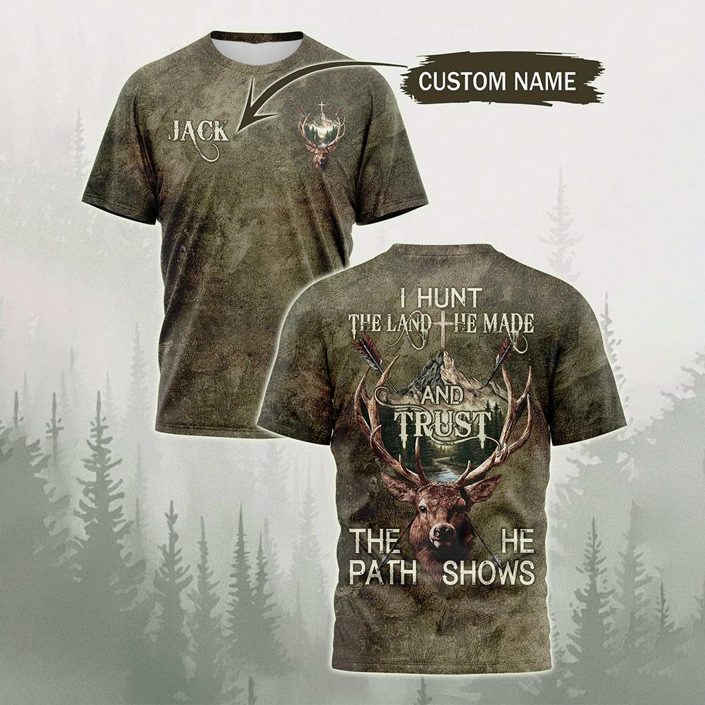 เสื้อยืดลายสัตว์ป่าสำหรับล่าสั - Outdoor Hunting Names บทวิจารณ์และราคา