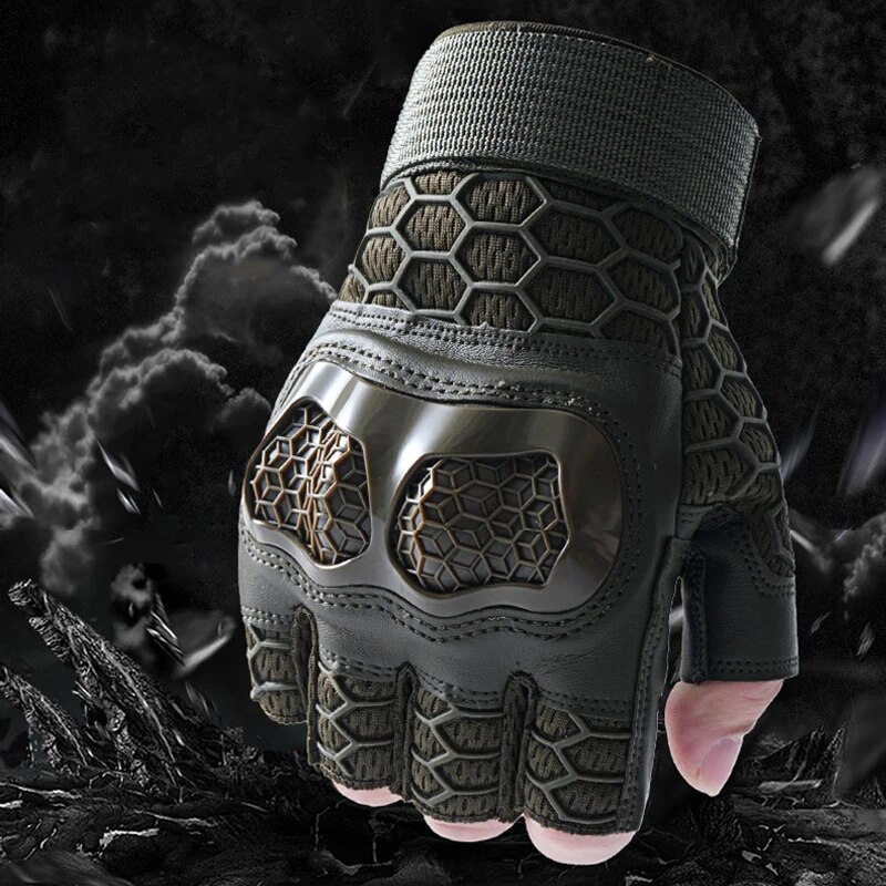 ถุงมือยุทธวิธีกลางแจ้งกีฬาครึ่ - Outdoor Hunting Names บทวิจารณ์และราคา