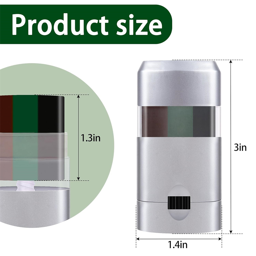 6 ชิ้น Camo Face Paint 3 สีการ - Camo Face Paint บทวิจารณ์และราคา