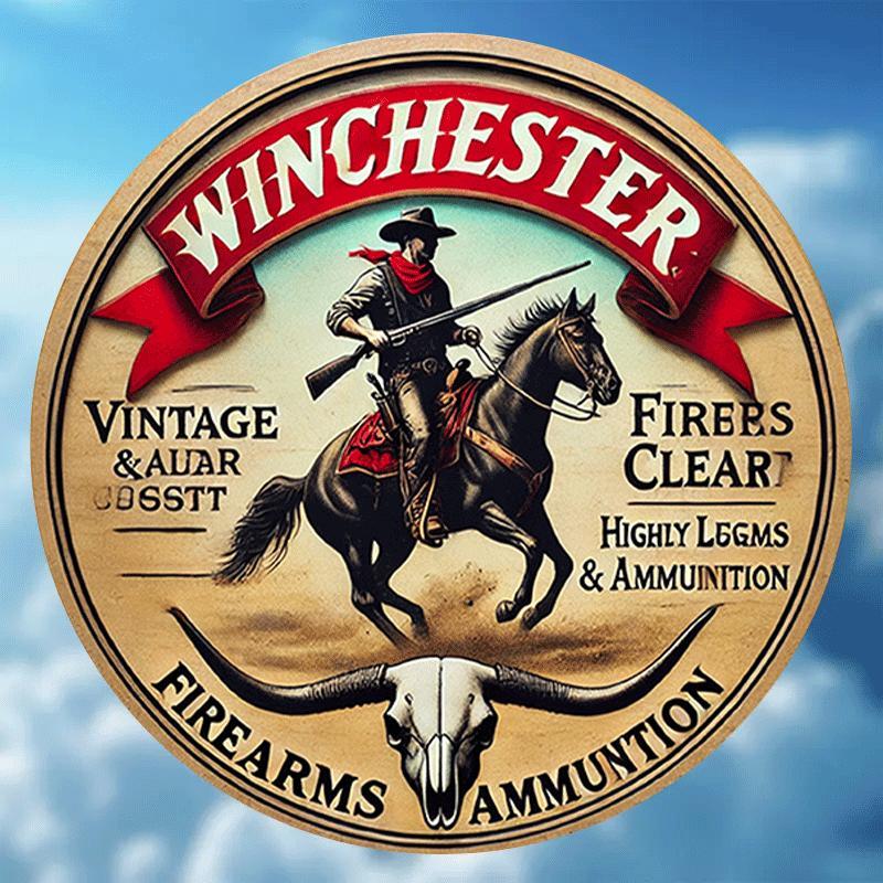 ป้ายโลหะทรงกลมวินเทจ Wincheste - Outdoor Hunting Events บทวิจารณ์และราคา