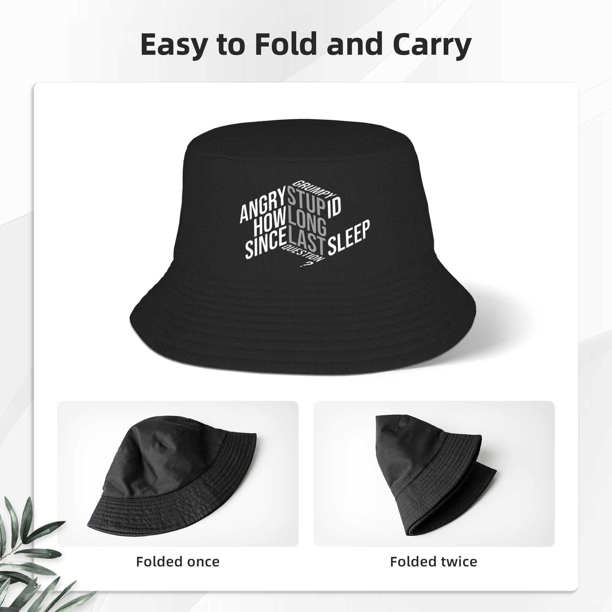 หมวกบักเก็ตพิมพ์ลาย Men Women  - Outdoor Hunting Quotes บทวิจารณ์และราคา