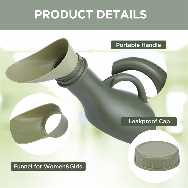 ปัสสาวะแบบพกพา 1000ml รั่วไหลป - Outdoor Hunting Toilet บทวิจารณ์และราคา