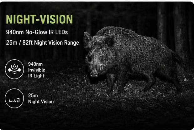 กล้องติดตามสัตว์ป่าพลังงานแสงอ - Hunting Outdoor Camera บทวิจารณ์และราคา